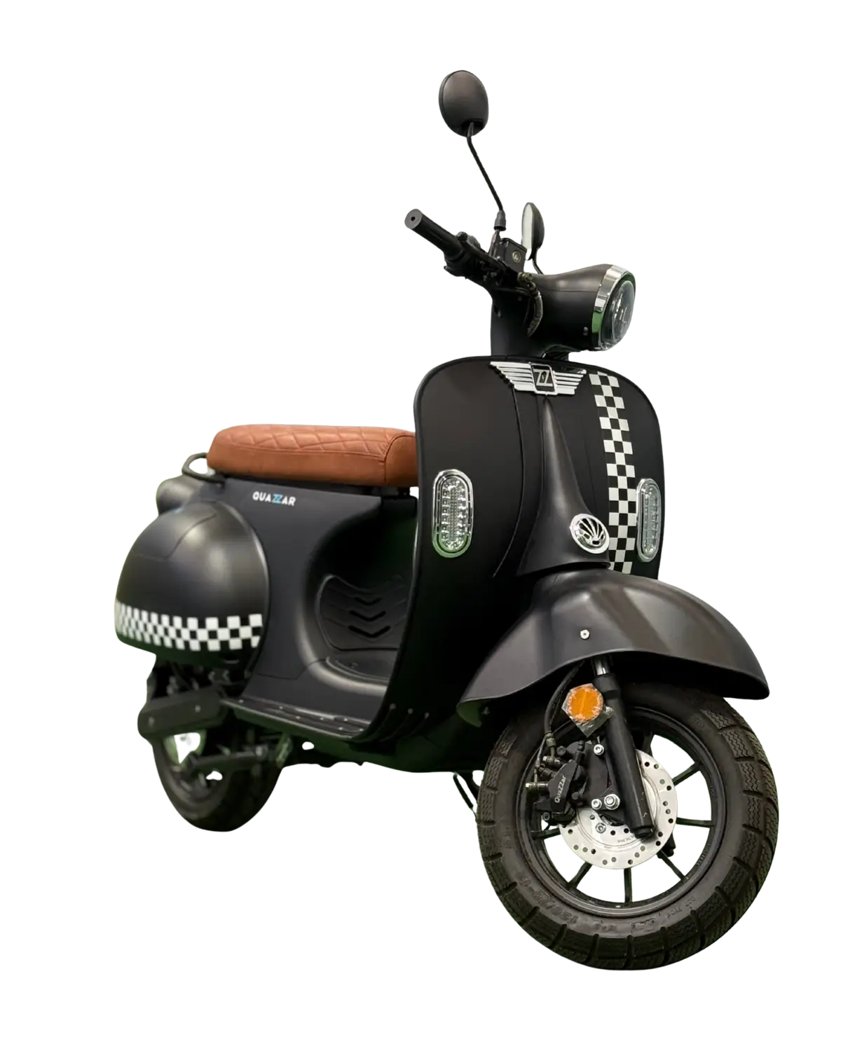 moto eléctrica personalizable negra cuadros racing Quazzartech modelo arkana