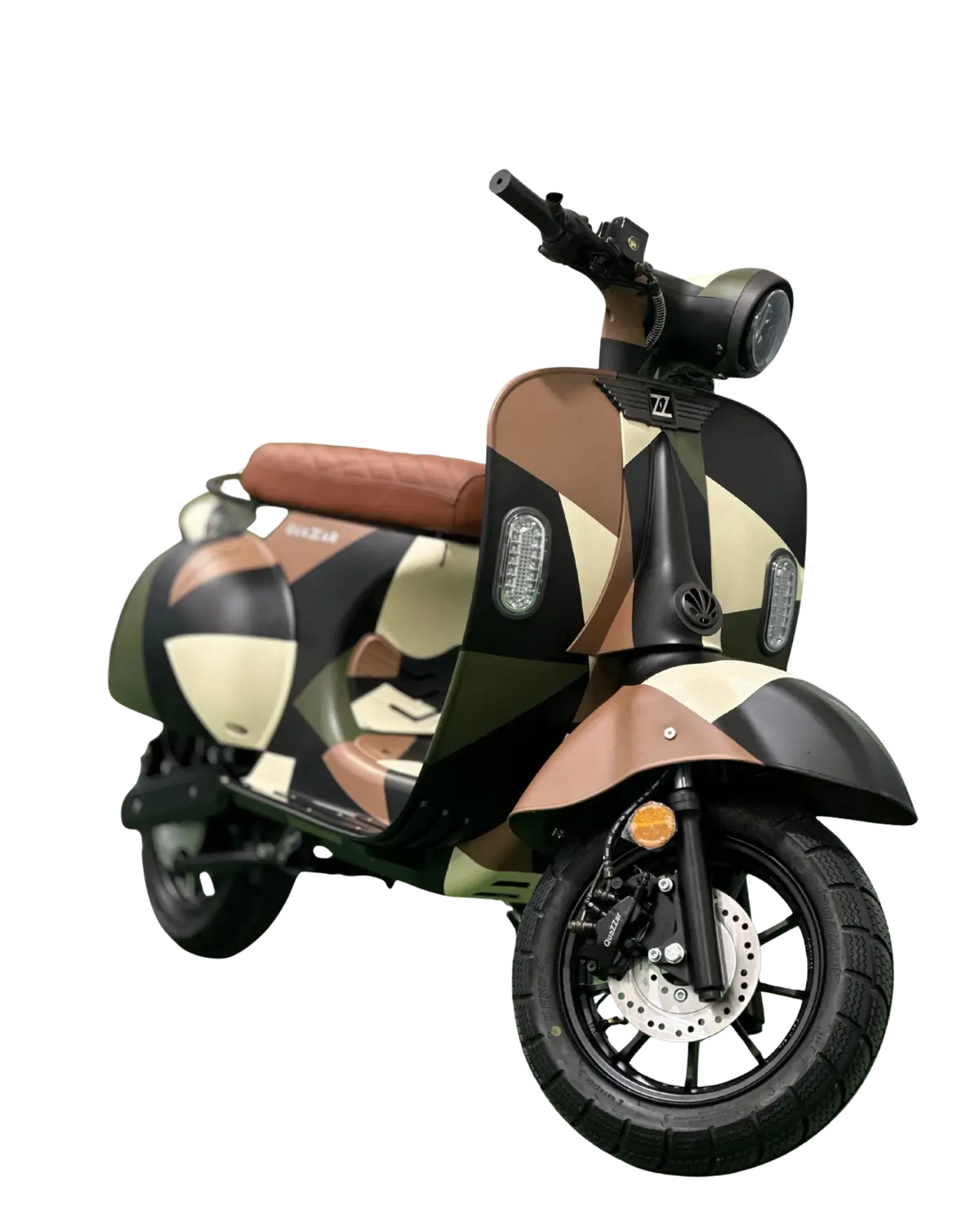 moto eléctrica personalizada diseño camuflaje Quazzartech
