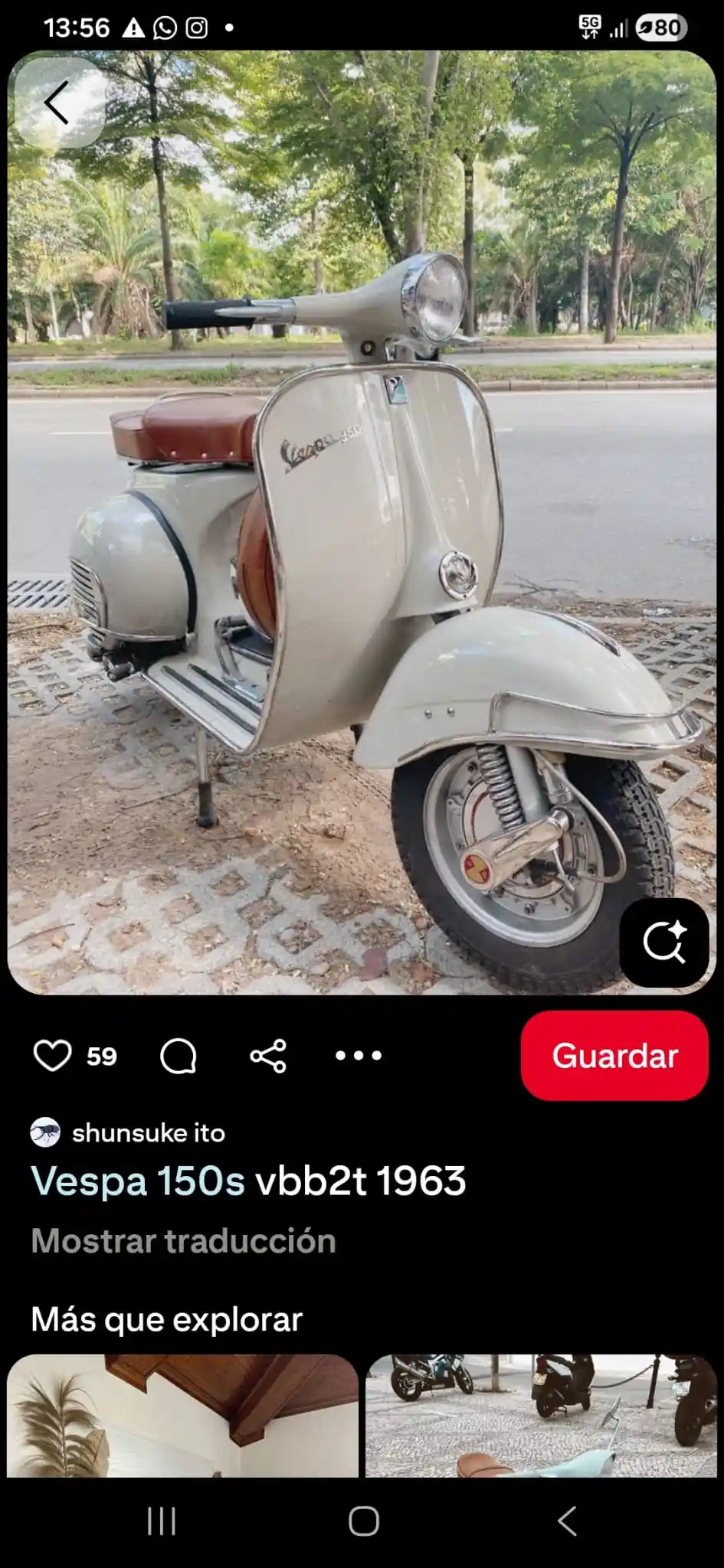 vespa 150s 1963 referencia personalizacion moto electrica
