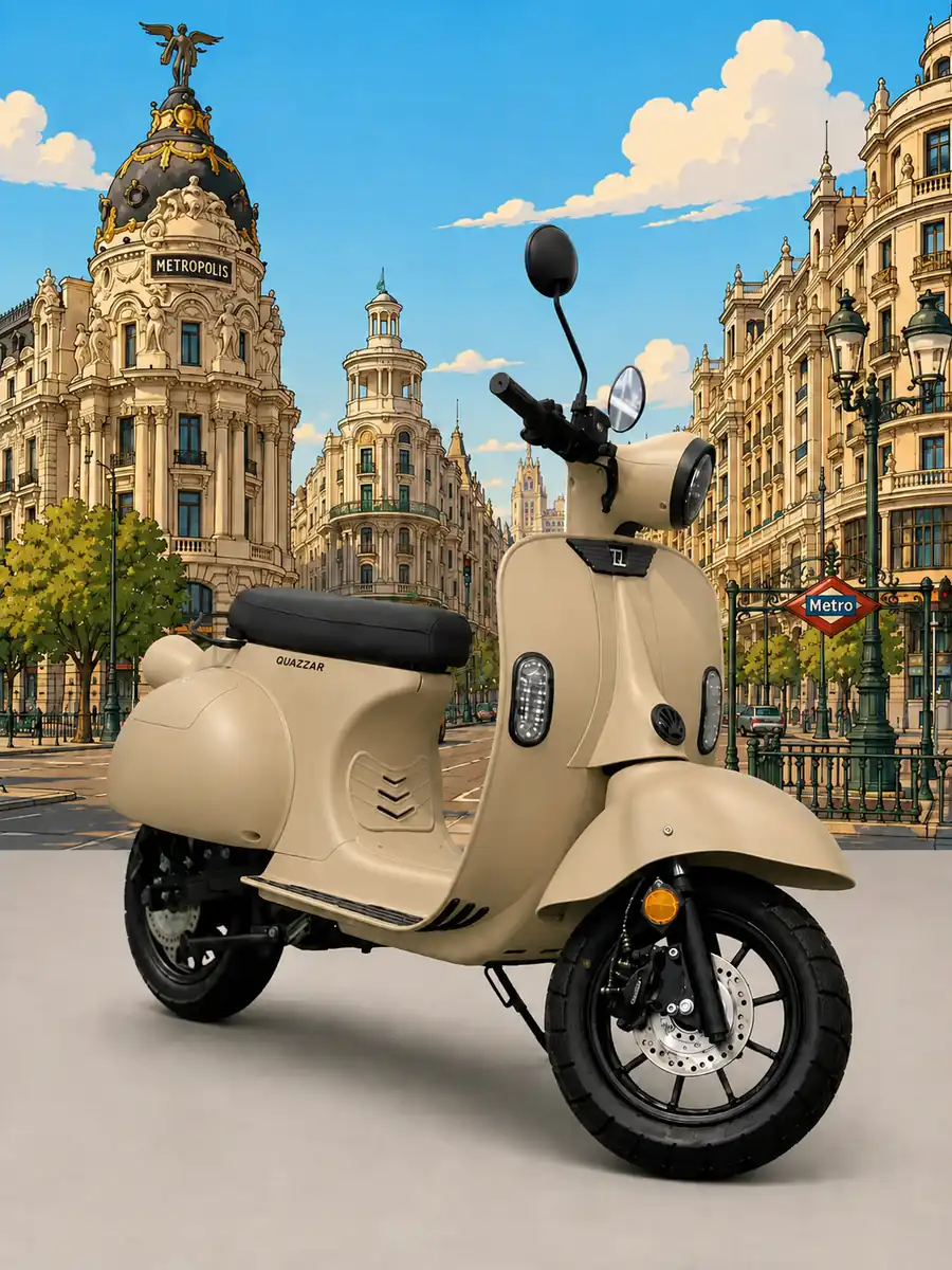 moto electrica 125 e divine arena madrid